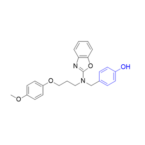 佩玛贝特杂质12,4-((benzo[d]oxazol-2-yl(3-(4-methoxyphenoxy)propyl)amino)methyl) phenol