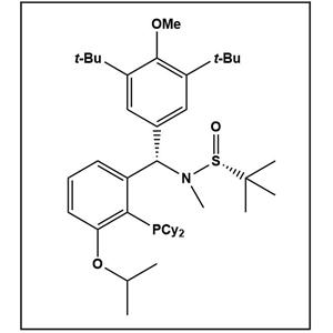 (R)-N-((S)-(3,5-di-tert-butyl-4-methoxyphenyl)(2-(dicyclohexylphosphanyl)-3-isopropoxyphenyl)methyl)-N,2-dimethylpropane-2-sulfinamide