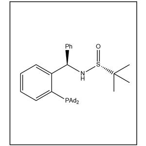 S(R)]-N-[(R)-[2-(二金刚烷基膦)苯基]苯甲基]-2-叔丁基亚磺酰胺,S(R)]-N-[(R)-[2-(Diadamantanphosphino)phenyl]phenylmethyl]-2-methyl-2-propanesulfinamide