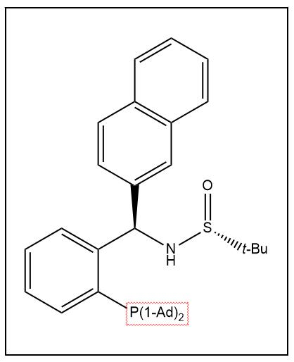 S(R)]-N-[(R)-[2-(二金刚烷基膦)苯基](2-萘基)甲基]-2-叔丁基亚磺酰胺,S(R)]-N-[(R)-[2-(Diadamantanphosphino)phenyl](2-naphthalenyl)methyl]-2-methyl-2-propanesulfinamide