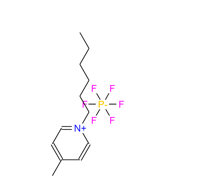 N-己基-4-甲基吡啶六氟磷酸盐,1-hexyl-4-Methylpridine hexafluorophosphate