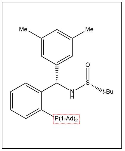 S(R)]-N-[(S)-(3,5-二甲基苯基)[2-(二金刚烷基膦)苯基]甲基]-2-叔丁基亚磺酰胺,S(R)]-N-[(S)-(3,5-Dimethylphenyl)[2-(Diadamantanphosphino)phenyl]methyl]-2-methyl-2-propanesulfinamide