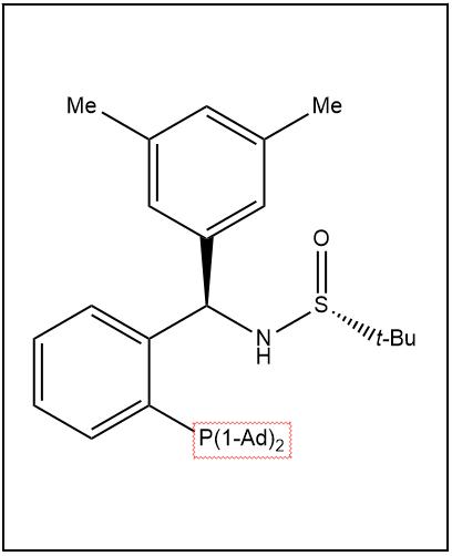 S(R)]-N-[(R)-(3,5-二甲基苯基)[2-(二金刚烷基膦)苯基]甲基]-2-叔丁基亚磺酰胺,S(R)]-N-[(R)-(3,5-Dimethylphenyl)[2-(Diadamantanphosphino)phenyl]methyl]-2-methyl-2-propanesulfinamide
