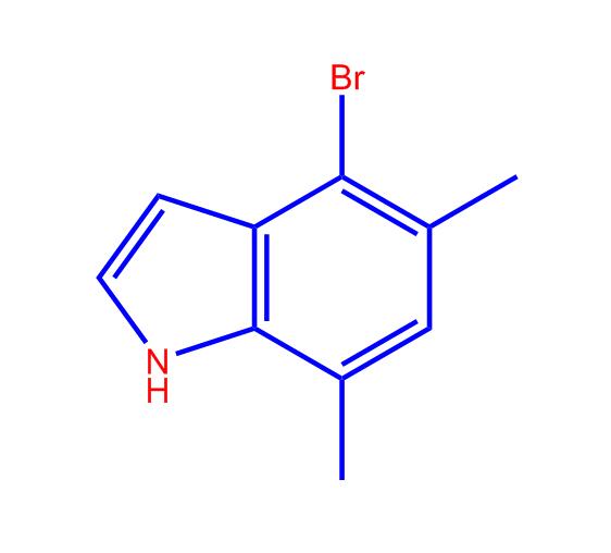 4-溴-5,7-二甲基-1H-吲哚,4-Bromo-5,7-dimethyl-1H-indole