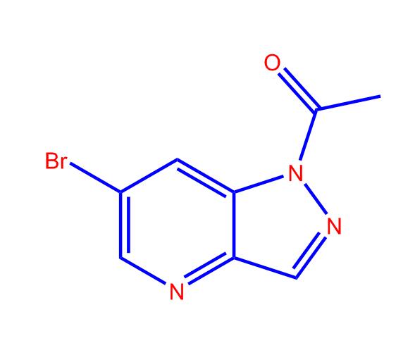 1-(6-溴-1H-吡唑并[4,3-b]吡啶-1-基)乙酮,1-(6-bromo-1H-pyrazolo[4,3-b]pyridin-1-yl)ethan-1-one