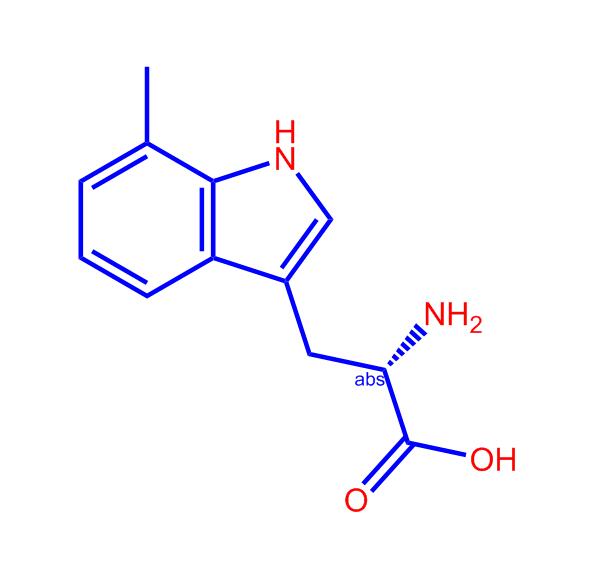 L-7-甲基色氨酸,(2S)-2-amino-3-(7-methyl-1H-indol-3-yl)propanoic acid