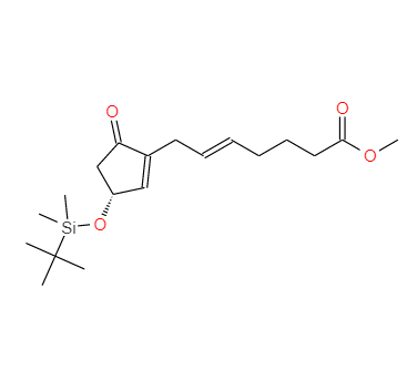 (5Z)-7-[(3R)-3-[(四氢-2H-吡喃-2-基)氧基]-1-环戊烯-1-基]-5-庚烯酸甲酯(...),5-Heptenoic acid, 7-[(3R)-3-[[(1,1-diMethylethyl)diMethylsilyl]oxy]-5-oxo-1-cyclopenten-1-yl ]-, Methyl ester, (5Z)-