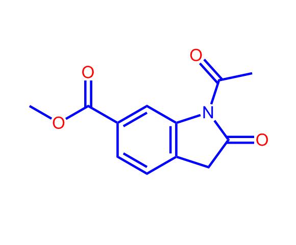 1-乙酰基-2,3-二氢-2-氧代-1H-吲哚-6-羧酸甲酯,Methyl1-acetyl-2-oxoindoline-6-carboxylate