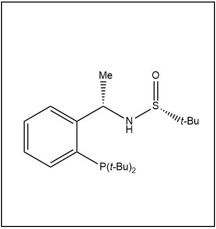 S(R)]-N-[(S)-1-[2-(二叔丁基膦)苯基]乙基]-2-叔丁基亚磺酰胺,S(R)]-N-[(S)-1-[2-(Di-tert-butylphosphanyl)phenyl]ethyl]-2-methyl-2-propanesulfinamide