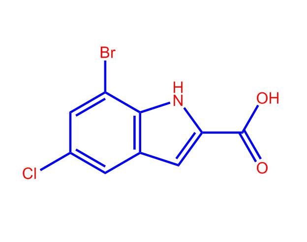 7-溴-5-氯-1H-吲哚-2-羧酸,7-Bromo-5-chloro-1H-indole-2-carboxylicacid