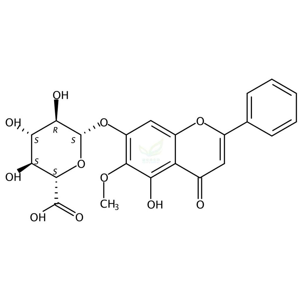 千层纸素A-7-0-β-D-葡萄糖醛酸苷,Oroxylin A 7-O-glucuronide