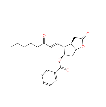 5-苯甲酰氧基-3,3A,4,5,6,6A-六氢-4-(3-氧代-1-辛烯基)-2H-环戊并[B]呋喃-2-酮,5-(benzoyloxy)-3,3a,4,5,6,6a-hexahydro-4-(3-oxo-1-octenyl)-2H-cyclopenta(b)furan-2-one