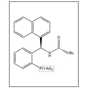 S(R)]-N-[(R)-[2-(二金刚烷基膦)苯基]-1-萘基甲基]-2-叔丁基亚磺酰胺