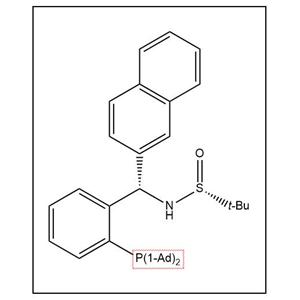 S(R)]-N-[(S)-[2-(二金刚烷基膦)苯基](2-萘基)甲基]-2-叔丁基亚磺酰胺,S(R)]-N-[(S)-[2-(Diadamantanphosphino)phenyl](2-naphthalenyl)methyl]-2-methyl-2-propanesulfinamide