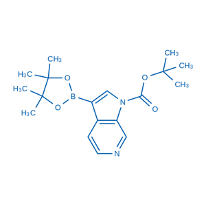 3-(4,4,5,5-四甲基-1,3,2-二氧硼杂环戊烷-2-基)-1H-吡咯并[2,3-c]吡啶-1-羧酸叔丁酯,tert-Butyl 3-(4,4,5,5-tetramethyl-1,3,2-dioxaborolan-2-yl)-1H-pyrrolo[2,3-c]pyridine-1-carboxylate