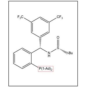 S(R)]-N-[(S)-(3,5-二(三氟甲基)苯基)[2-(二金刚烷基膦)苯基]甲基]-2-叔丁基亚磺酰胺,S(R)]-N-[(S)-3,5-Bis(trifluoromethyl)phenyl)[2-(Diadamantanphosphino)phenyl]methyl]-2-methyl-2-propanesulfinamide