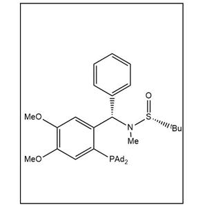 S(R)]-N-[(S)-[2-(二金刚烷基膦)-4,5-二甲氧基苯基](4-苯基)甲基]-N-甲基-2-叔丁基亚磺酰胺,S(R)]-N-[(S)-[2-(Diadamantanphosphino)phenyl]methyl]-4,5-dimethoxyphenyl)(phenyl)methyl]-N,2-dimethylpropane-2-sulfinamide