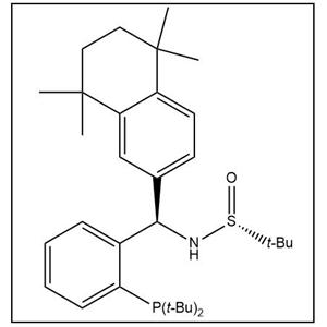 S(R)]-N-[(R)-[2-(二叔丁基膦)苯基](5,6,7,8-四氢-5,5,8,8-四甲基-2-萘基)甲基]-2-叔丁基亚磺酰胺