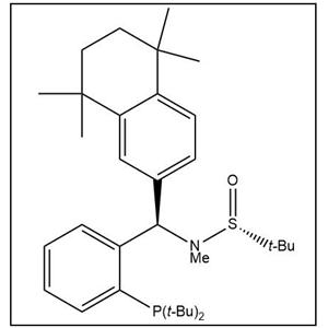 S(R)]-N-[(R)-[2-(二叔丁基膦)苯基](5,6,7,8-四氢-5,5,8,8-四甲基-2-萘基)甲基]-N-甲基-2-叔丁基亚磺酰胺