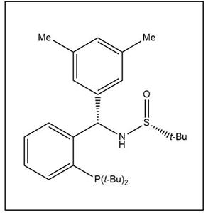 S(R)]-N-[(S)-(3,5-二甲基苯基)[2-(二叔丁基膦)苯基]甲基]-2-叔丁基亚磺酰胺,S(R)]-N-[(S)-3,5-Dimethylphenyl)[2-(di-tert-butylphosphino)phenyl]methyl]-2-methyl-2-propanesulfinamide