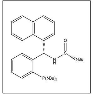 S(R)]-N-[(S)-[2-(二叔丁基膦)苯基]-1-萘基甲基]-2-叔丁基亞磺酰胺