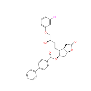 [1,1'-联苯]-4-羧酸,4-[4-(3-氯苯氧基)-3-羟基-1-丁烯基]六氢-2-氧代-2H-环戊并[B]呋喃-5-基酯,[3AR-[3A,4(1E,3R*),5,6A]]-(...)
