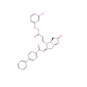 [3AR-[3AA,4A(E),5B,6AA]]-4-[4-(3-氯苯氧基)-3-氧代-1-丁烯基]六氢-2-氧代-2H-环戊并[B]呋喃-5-基 [1,1