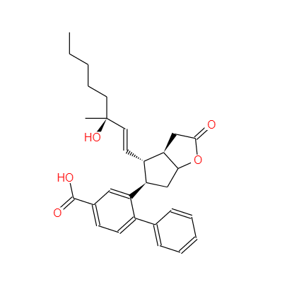 [1,1'-聯(lián)苯]-4-羧酸,六氫-4-(3-羥基-3-甲基-1-辛烯基)-2-氧代-2H-環(huán)戊并[B]呋喃-5-酯,[3AR-[3A,4(1E,3S*),5,6A]],[1,1'-Biphenyl]-4-carboxylic acid, hexahydro-4-(3-hydroxy-3-Methyl-1-octenyl)-2-oxo-2H-cyclopenta[b]fura n-5-ester, [3aR-[3aa,4a(1E,3S*),5b,6aa]]-