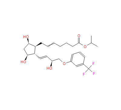 15S-曲伏前列素,5-Heptenoic acid, 7-[(1S,2S,3S,5R)-3,5-dihydroxy-2-[(1E,3S)-3-hydroxy-4-[3-(trifluoroMethyl)phenoxy]-1-buten-1-yl]cyclopentyl]-, 1-Methylethyl ester, (5Z)-
