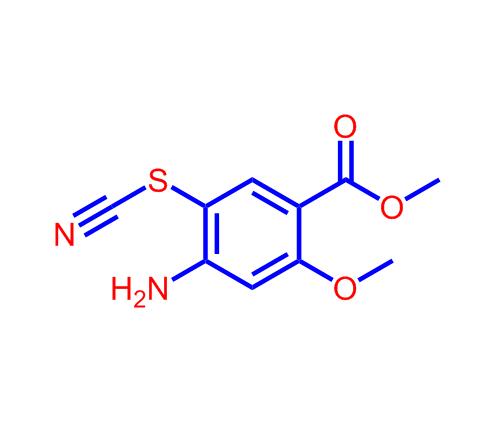2-甲氧基-4-氨基-5-硫氰基苯甲酸甲酯,Methyl 4-amino-2-methoxy-5-thiocyanobenzoate