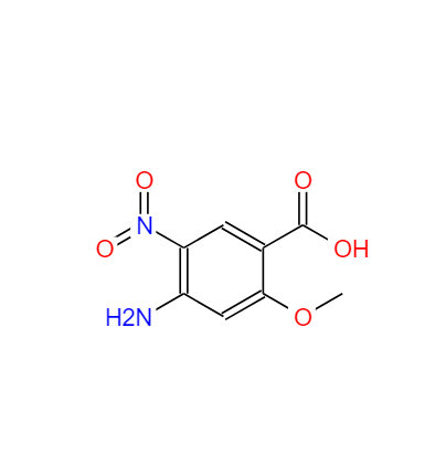 4-氨基-2-甲氧基-5-硝基苯甲酸,4-amino-5-nitro-o-anisic acid