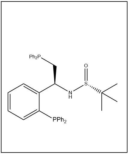 S(R)]-N-[(1S)-2-(二苯基膦)-1-[2-(二苯基膦)苯基]乙基]-2-叔丁基亞磺酰胺,S(R)]-N-[(1S)-2-(Diphenylphosphino)-1-[2-(diphenylphosphino)phenyl]ethyl]-2-methyl-2-propanesulfinamide