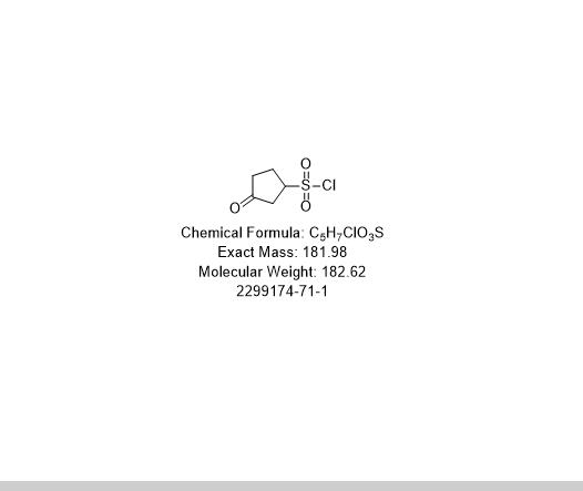 3-oxocyclopentane-1-sulfonyl chloride,3-oxocyclopentane-1-sulfonyl chloride