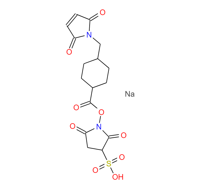 4-(N-馬來酰亞胺甲基)環(huán)己烷-1-羧酸磺酸基琥珀酰亞胺酯鈉鹽,SULFO-SMCC