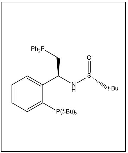 S(R)]-N-[(1S)-2-(二苯基膦)-1-[2-(二叔丁基膦)苯基]乙基]-2-叔丁基亞磺酰胺,S(R)]-N-[(1S)-2-(Diphenylphosphino)-1-[[2-(di-tert-butylphosphino)phenyl]ethyl]-2-methyl-2-propanesulfinamide