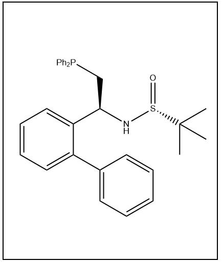 S(R)]-N-[(1S)-1-[1,1'-联苯]-2-(二苯基膦)乙基]-2-叔丁基亚磺酰胺,S(R)]-N-[(1S)-1-[1,1'-Biphenyl]-2-yl-2-(diphenylphosphino)ethyl]-2-methyl-2-propanesulfinamide