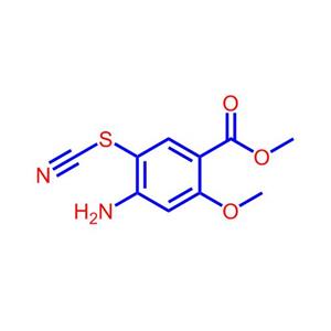 2-甲氧基-4-氨基-5-硫氰基苯甲酸甲酯59168-56-8