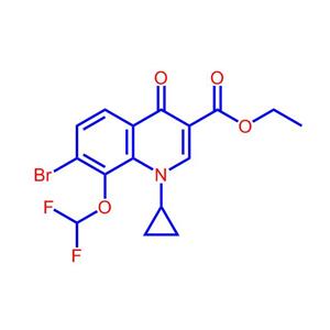 7-溴-1-环丙基-8-二氟甲氧基-1,4-二氢-4-氧代喹啉-3-羧酸乙酯,Ethyl 7-bromo-1-cyclopropyl-8-(difluoromethoxy)-4-oxo-1,4-dihydroquinoline-3-carboxylate