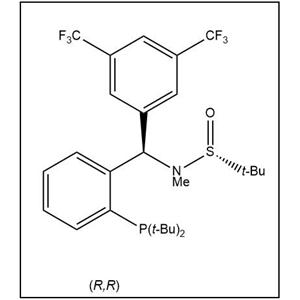 S(R)]-N-[(R)-(3,5-二(三氟甲基)苯基)[2-(二叔丁基膦)苯基]甲基]-N-甲基-2-叔丁基亞磺酰胺,S(R)]-N-[(R)-3,5-Bis(trifluoromethyl)phenyl)[2-(di-tert-butylphosphino)phenyl]methyl]-N,2-dimethyl-2-propanesulfinamide