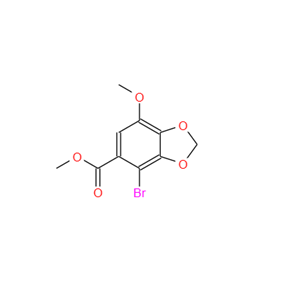 4-溴-7-甲氧基-1,3-苯并二氧杂环戊烯-5-羧酸甲酯,4-BROMO-7-METHOXY-BENZO[1,3]DIOXOLE-5-CARBOXYLIC ACID METHYL ESTER