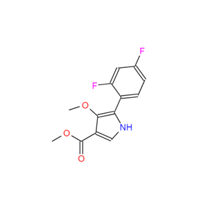 5-(2，4-二氟苯基)-4-甲氧基-1H-吡咯-3-羧酸甲酯,methyl 5-(2,4-difluorophenyl)-4-methoxy-1H-pyrrole-3-carboxylate