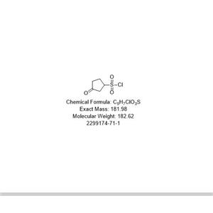 3-oxocyclopentane-1-sulfonyl chloride,3-oxocyclopentane-1-sulfonyl chloride