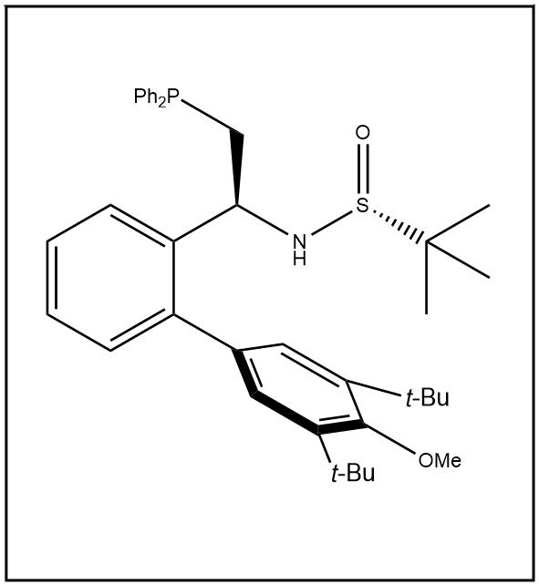 S(R)]-N-[(1S)-1-[3',5'-双叔丁基-4'-甲氧基[1,1'-联苯]-2-(二苯基膦)乙基]-2-叔丁基亚磺酰胺,S(R)]-N-[(1S)-1-[3',5'-Bis(1,1-dimethylethyl)-4'-methoxy[1,1'-biphenyl]-2-yl]-2-(diphenylphosphino)ethyl]-2-methyl-2-propanesulfinamide