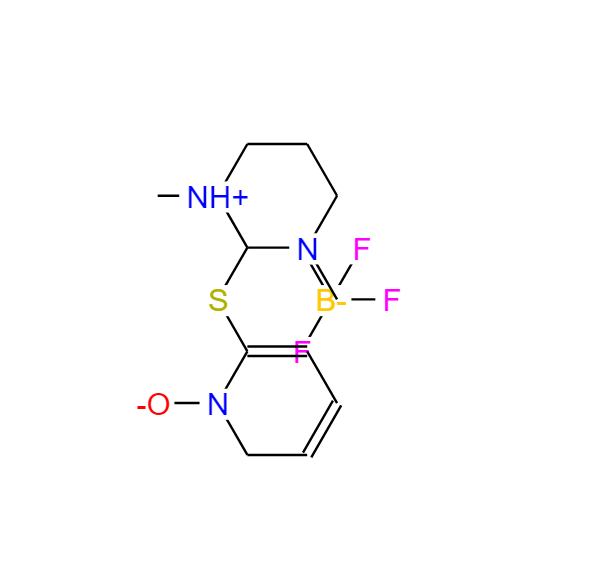 S-(1-氧代-2-吡啶)巯基-1,3-二甲基丙基脲四氟硼酸盐,3,4,5,6-Tetrahydro-1,3-dimethyl-2-[(1-oxido-2-pyridinyl)thio]pyrimidinium tetrafluoroborate