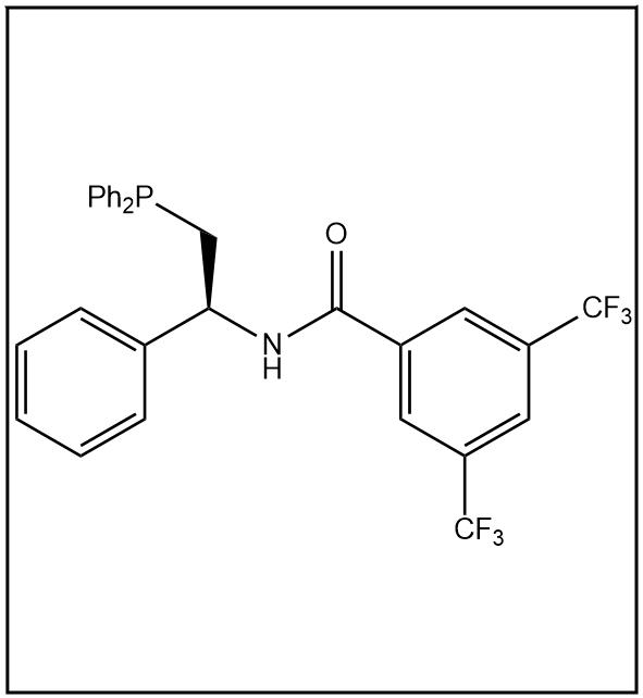 N-[(1S)-2-(二苯基膦)-1-苯乙基]-3,5-二(三氟甲基)苯甲酰胺,N-[(1S)-2-(Diphenylphosphino)-1-phenylethyl]-3,5-bis(trifluoromethyl)-benzamide