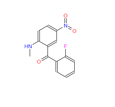 2-甲氨基-5-硝基-2'-氟二苯甲酮,2'-FLUORO-2-METHYLAMINO-5-NITROBENZOPHENONE