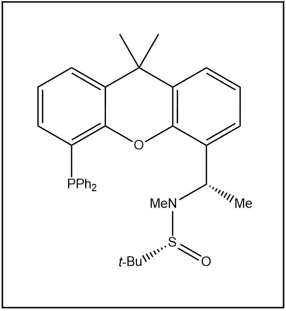 S(R)]-N-[(S)-[5-(二苯基膦)-9,9-二甲基-9H-氧杂蒽]乙基]-N-甲基-2-叔丁基亚磺酰胺,S(R)]-N-[(S)-1-[5-(Diphenylphosphino)-9,9-dimethyl-9H-xanthen-4-yl]ethyl]-N,2-dimethyl-2-propanesulfinamide