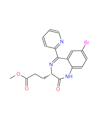 (3S)-7-溴-2,3-二氢-2-氧代-5-(2-吡啶基)-1H-1,4-苯并二氮卓-3-丙酸甲酯,(3S)-(7-BroMo-2-oxo-5-pyridin-2-yl-2,3-dihydro-1H-benzo[e][1,4]diazepin-3-yl)-propionic acid Methyl ester