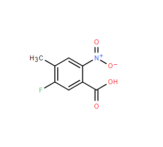 5-氟-4-甲基-2-硝基苯甲酸,Benzoic acid, 5-fluoro-4-methyl-2-nitro-