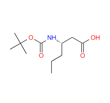 (S)-3-((叔丁氧基羰基)氨基)己酸,Hexanoic acid, 3-[[(1,1-dimethylethoxy)carbonyl]amino]-, (3S)-